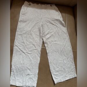 Striped cropped Pants